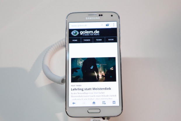 Samsungs Galaxy S5 (Foto: Fabian Hamacher/Golem.de)